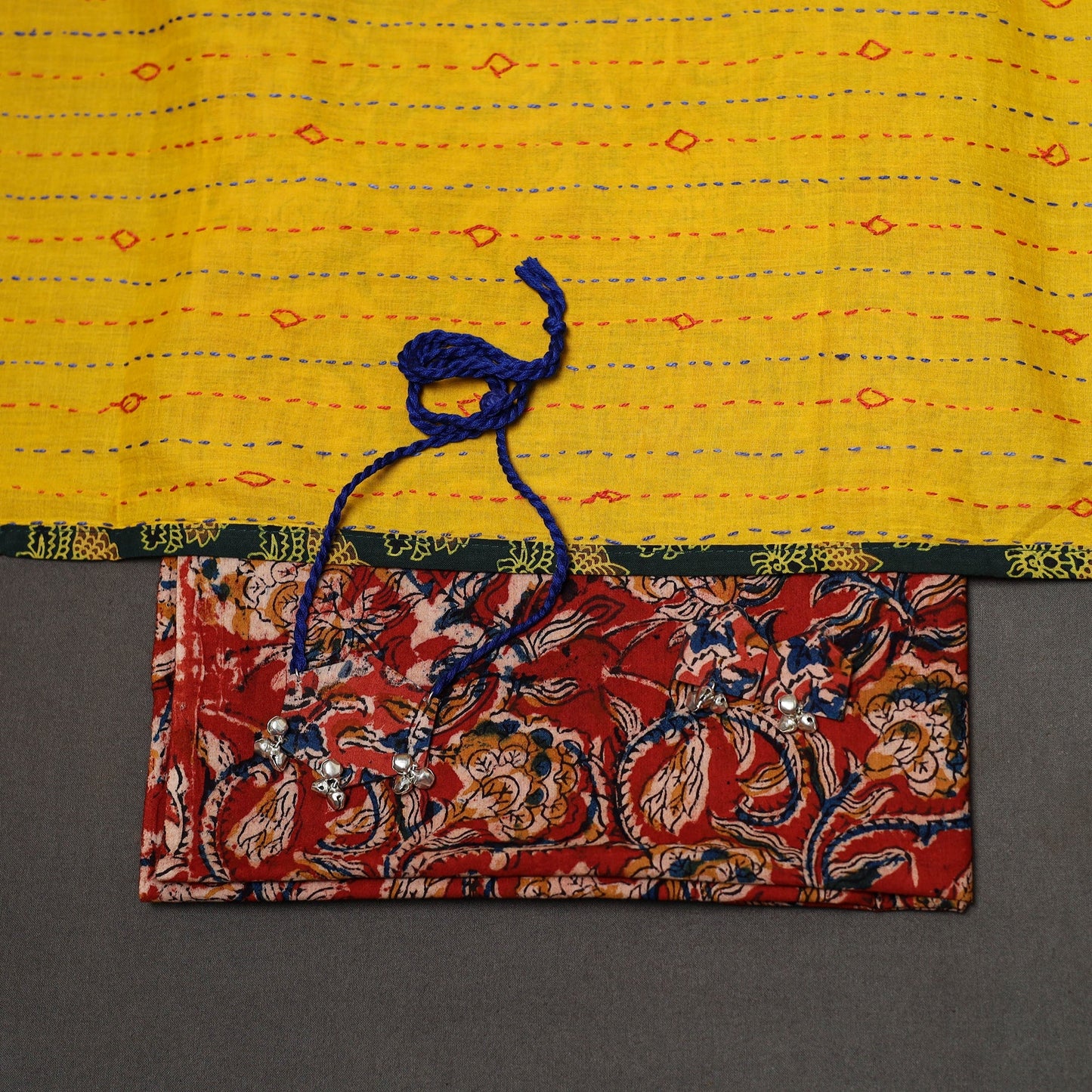 2pc pedana cotton unstitched kalamkari dress material