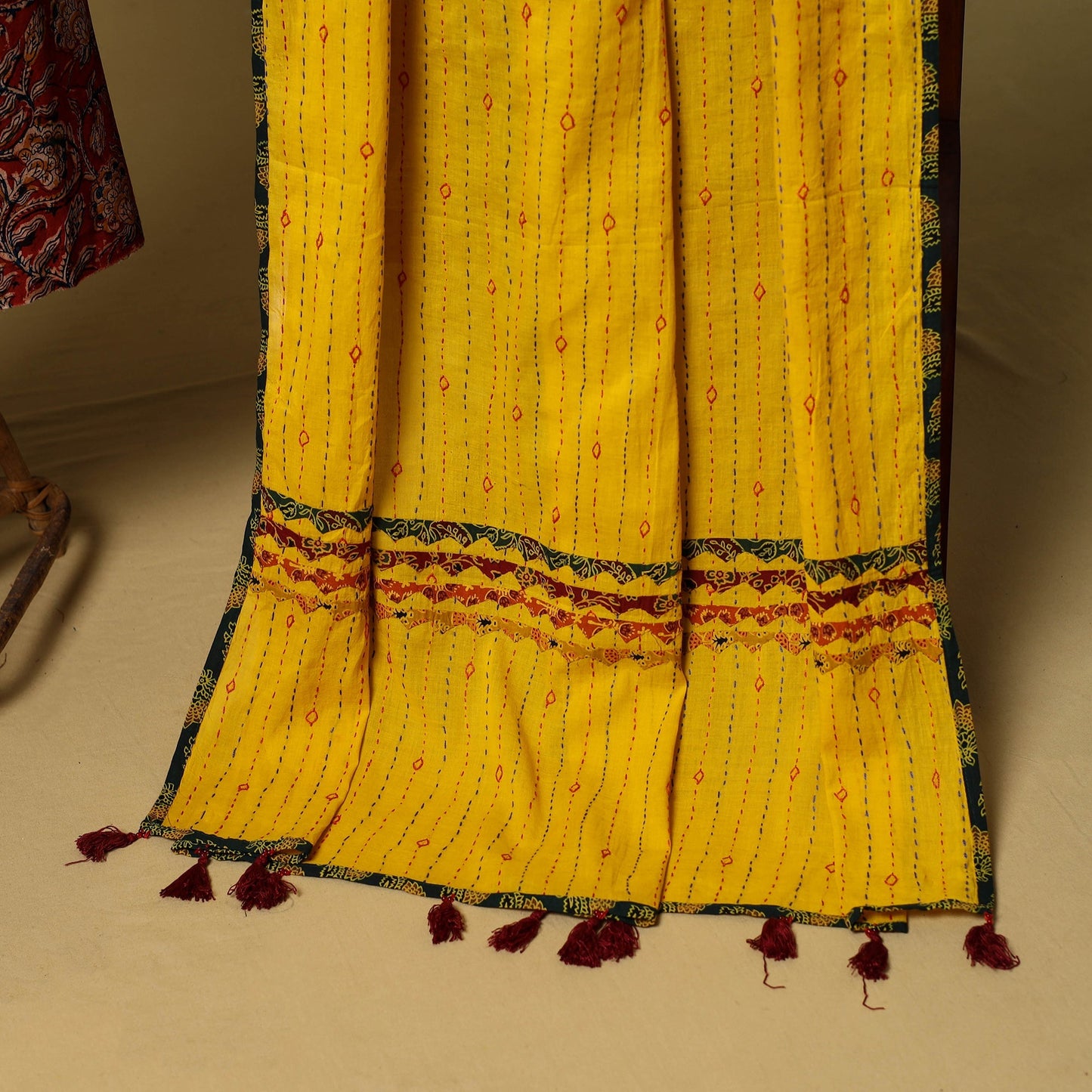 2pc pedana cotton unstitched kalamkari dress material