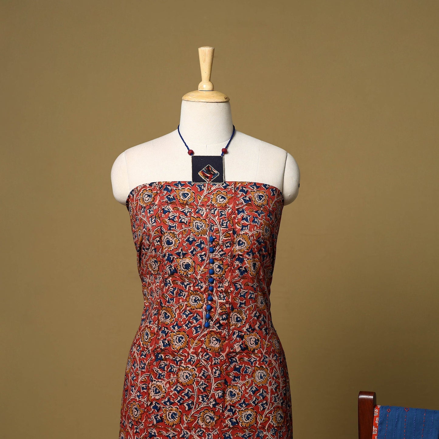 2pc pedana cotton unstitched kalamkari dress material