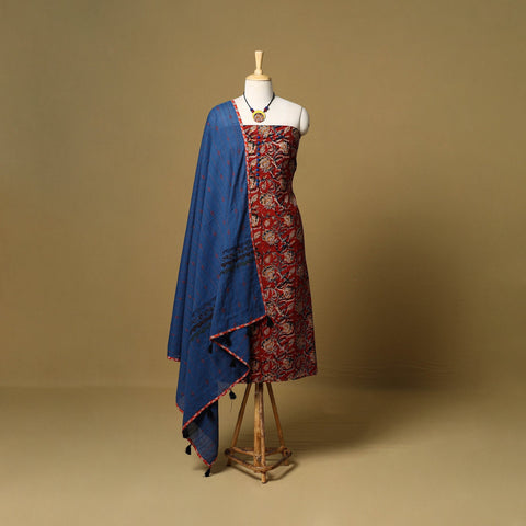 2pc pedana cotton unstitched kalamkari dress material