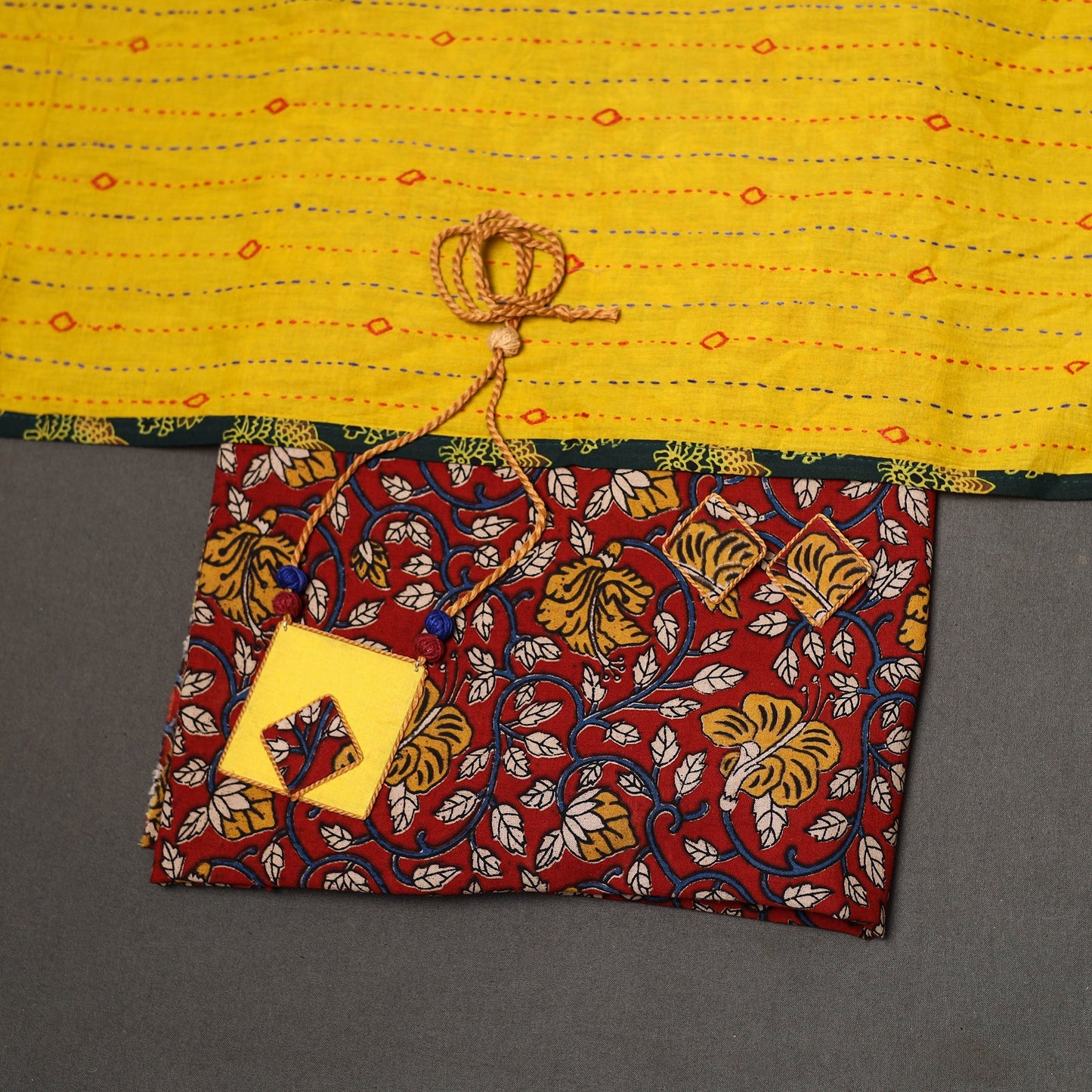 2pc pedana cotton unstitched kalamkari dress material