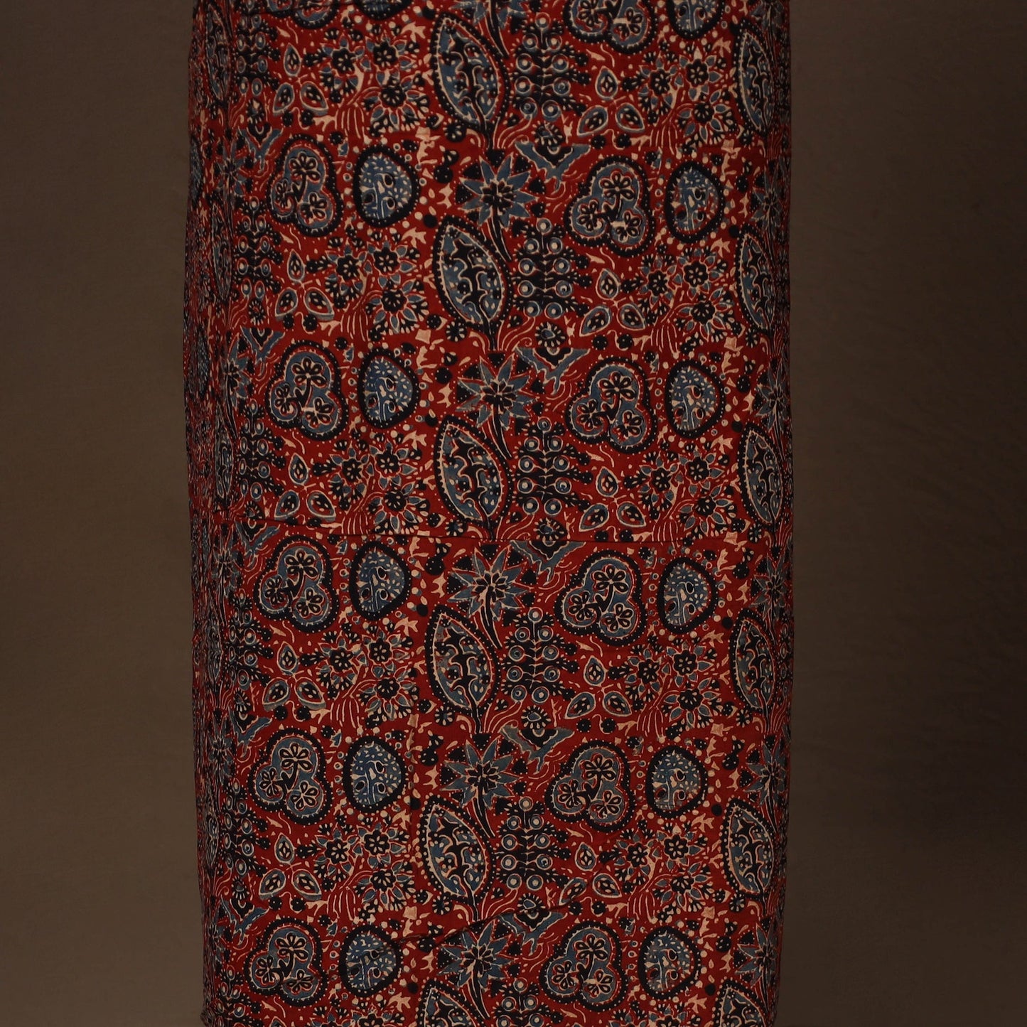 Red - 2pc unstitched dress material with jewellery set 29