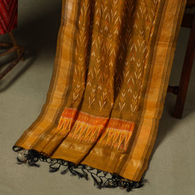 Red - 2pc unstitched handloom sico pochampally ikat dress