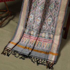 Red - 2pc unstitched handloom sico pochampally ikat dress