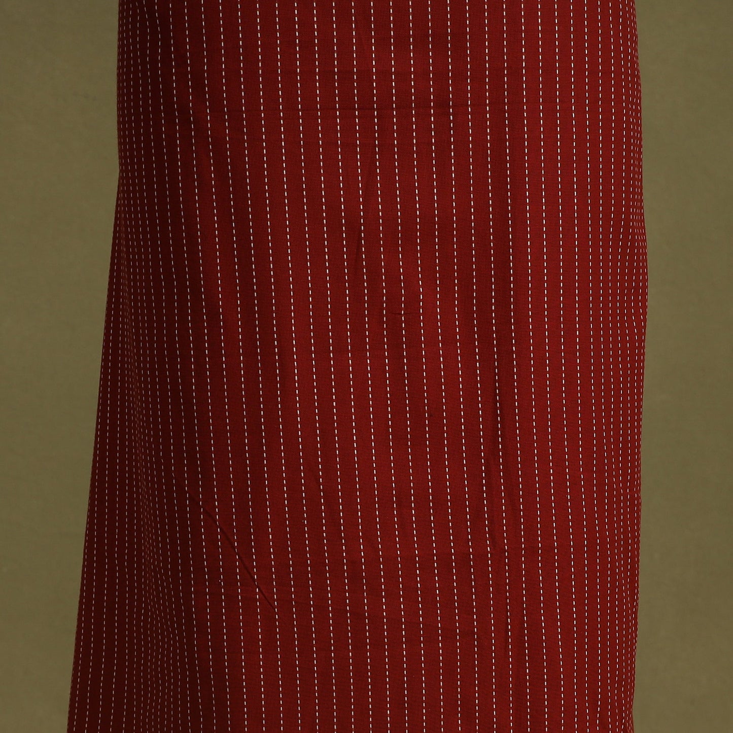 Red 2pc Unstitched Jacquard Dress Material with Jewellery Set