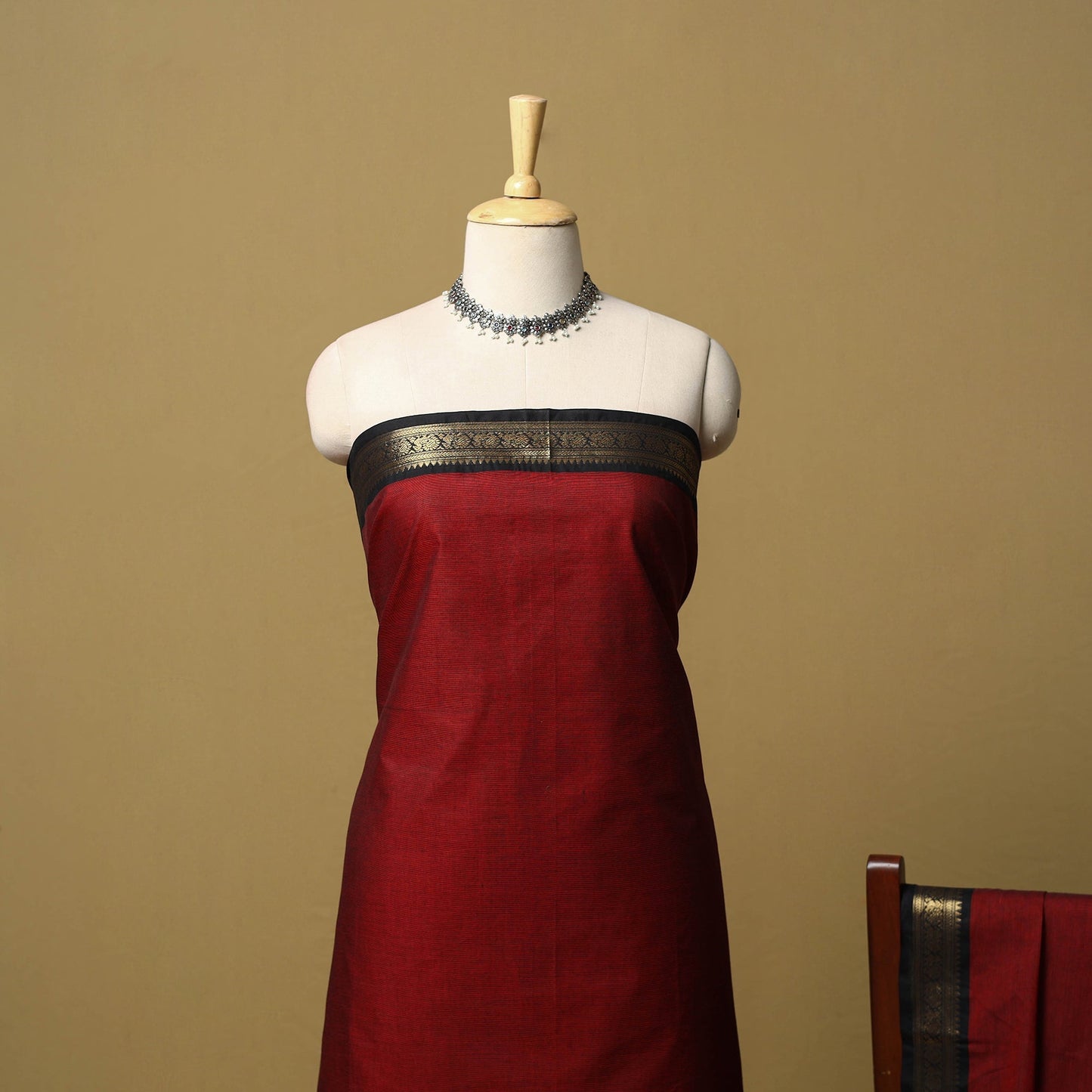 2pc unstitched kandangi chettinad cotton dress material 22