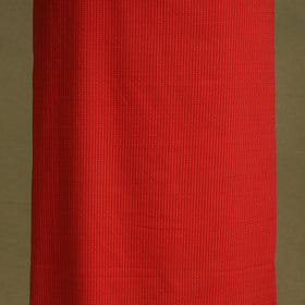 Red 2pc Unstitched Plain Dress Material with Jewellery Set