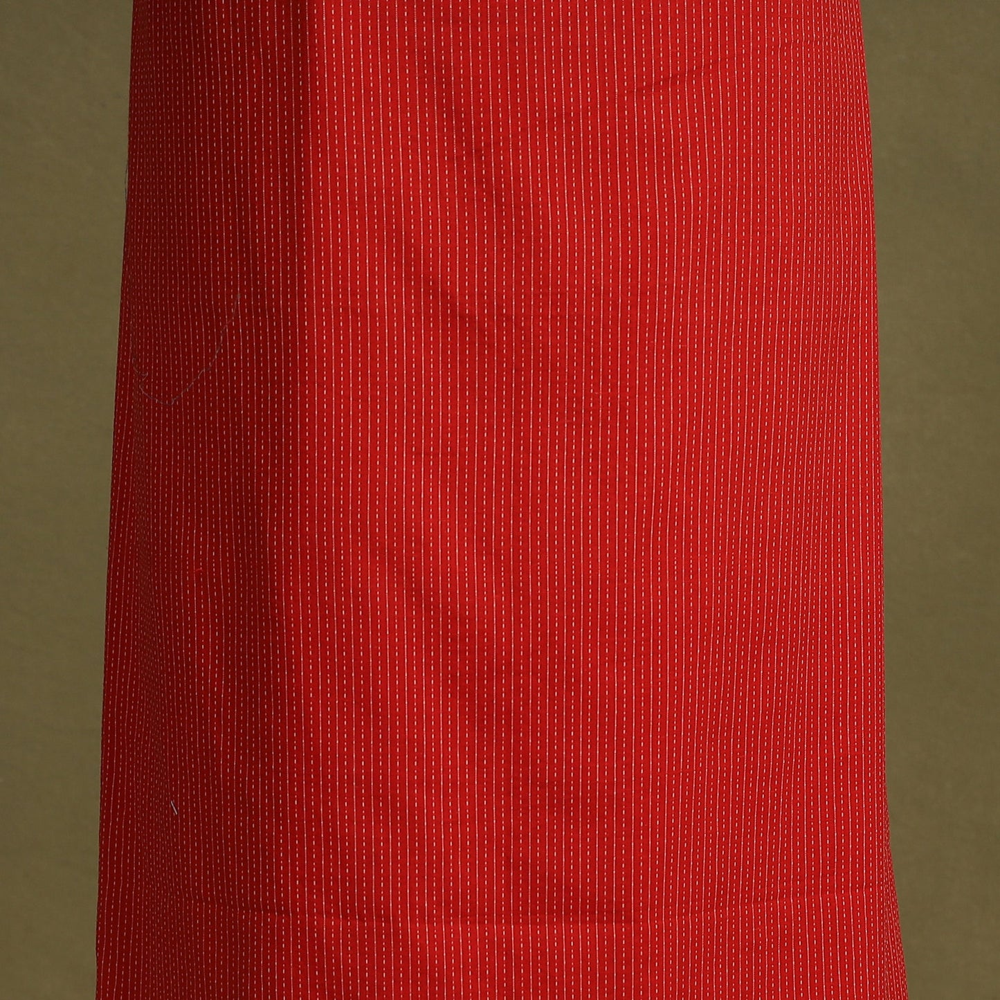 Red - 2pc unstitched plain dress material with jewellery