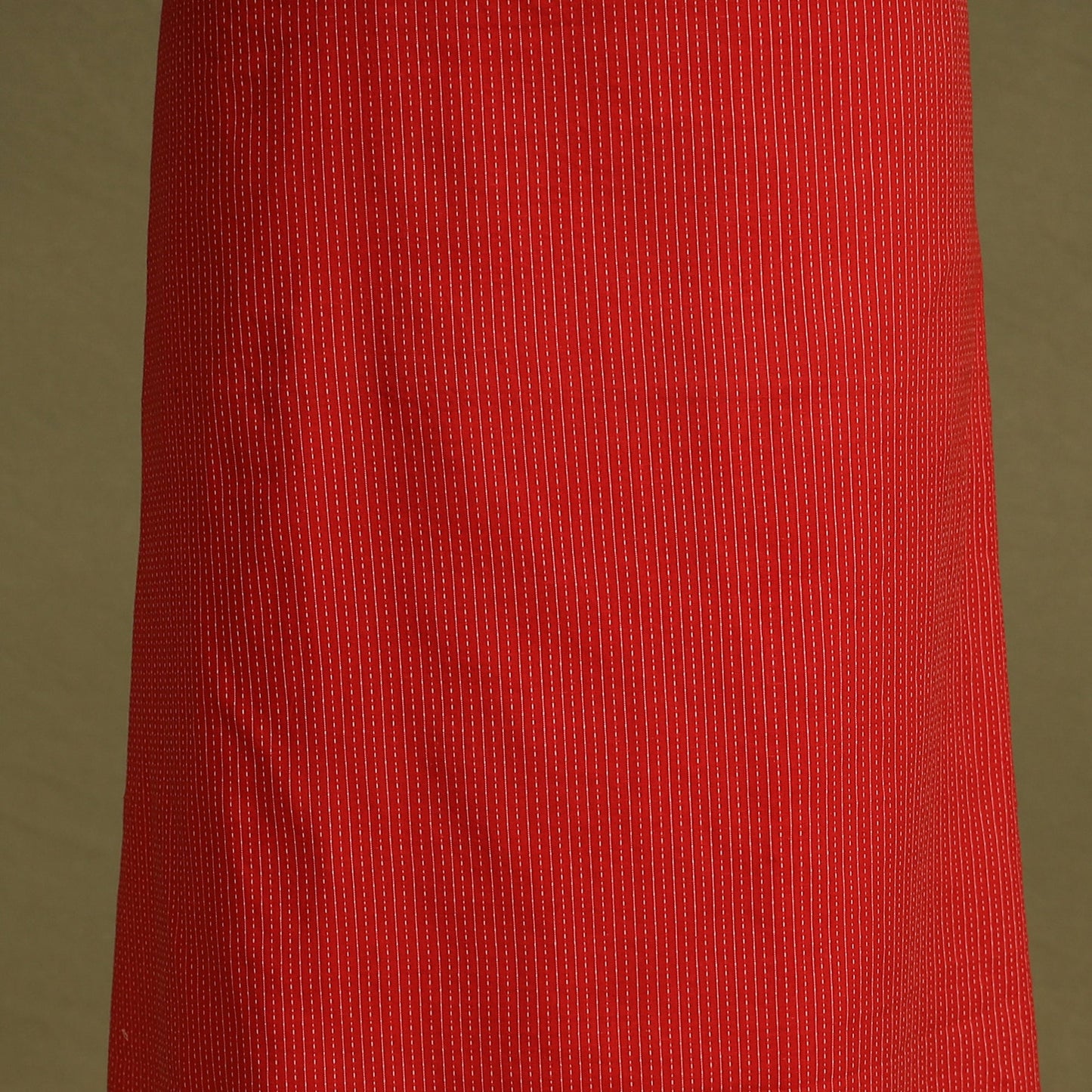 Red 2pc Unstitched Plain Dress Material with Jewellery Set