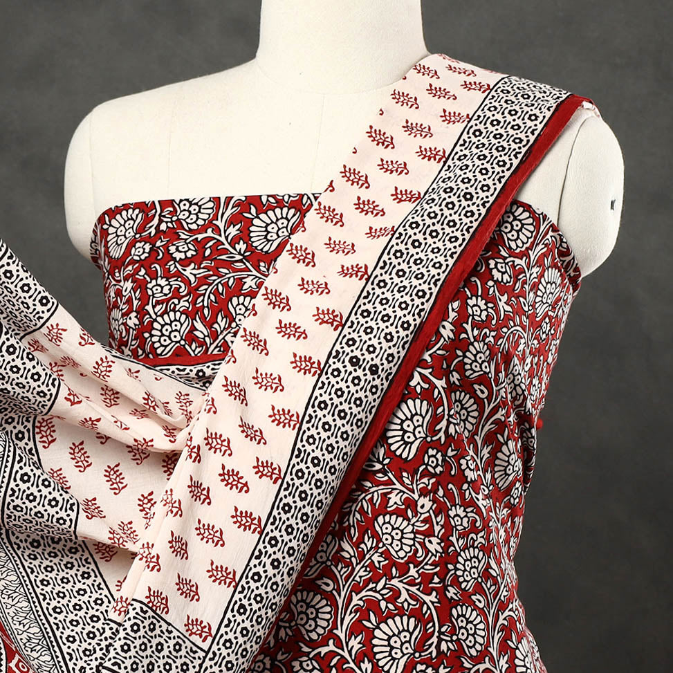  3pc Bagh Print Cotton Dress Material Set