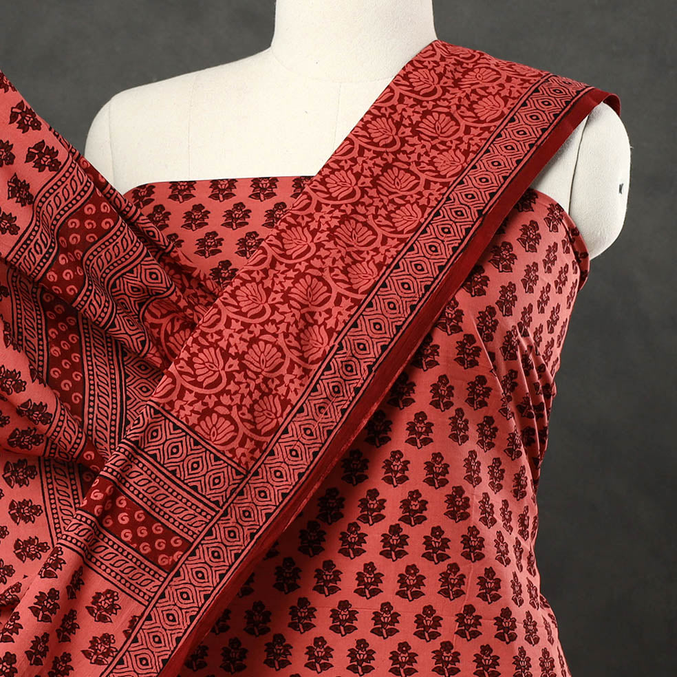  3pc Bagh Print Cotton Dress Material Set