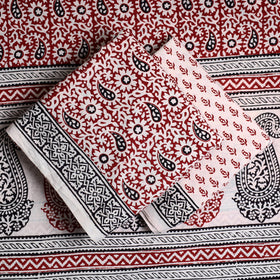 3pc Bagh Print Cotton Dress Material Set