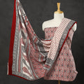  3pc Bagh Print Cotton Dress Material Set