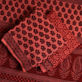  3pc Bagh Print Cotton Dress Material Set