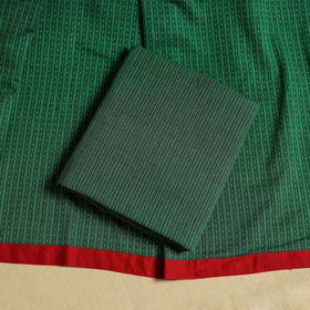 Red 3pc Chanderi Silk Handpainted Kalamkari Dress Material