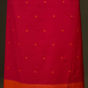 Red 3pc Cotton Jacquard Unstitched Dress Material 