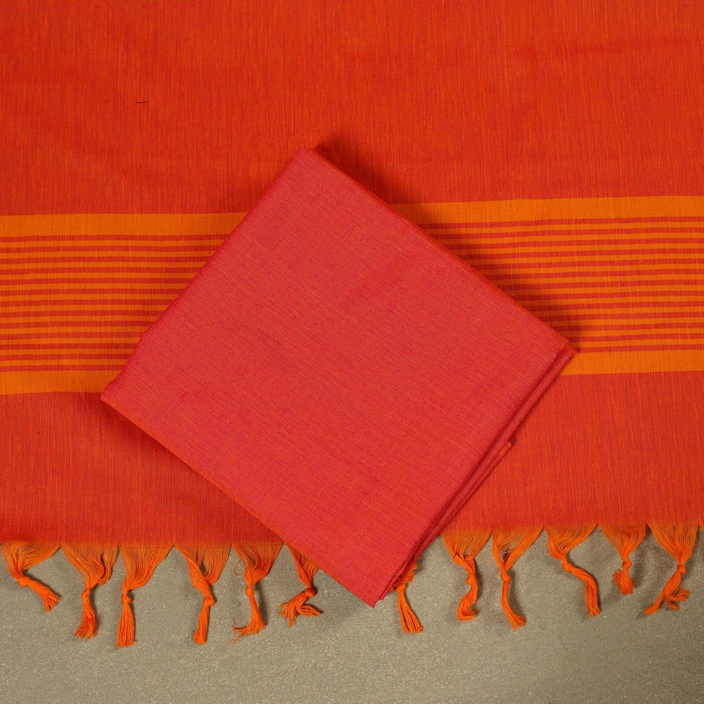 Red 3pc Cotton Jacquard Unstitched Dress Material 