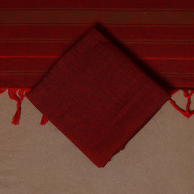 Red - 3pc cotton unstitched dharwad dress material 07