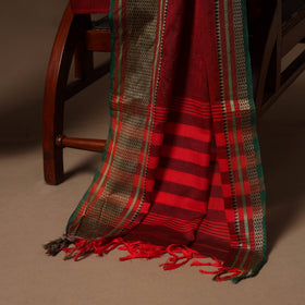 Red - 3pc cotton unstitched dharwad dress material 09