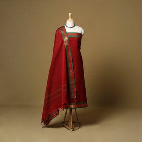 3pc cotton unstitched dharwad dress material with border 03