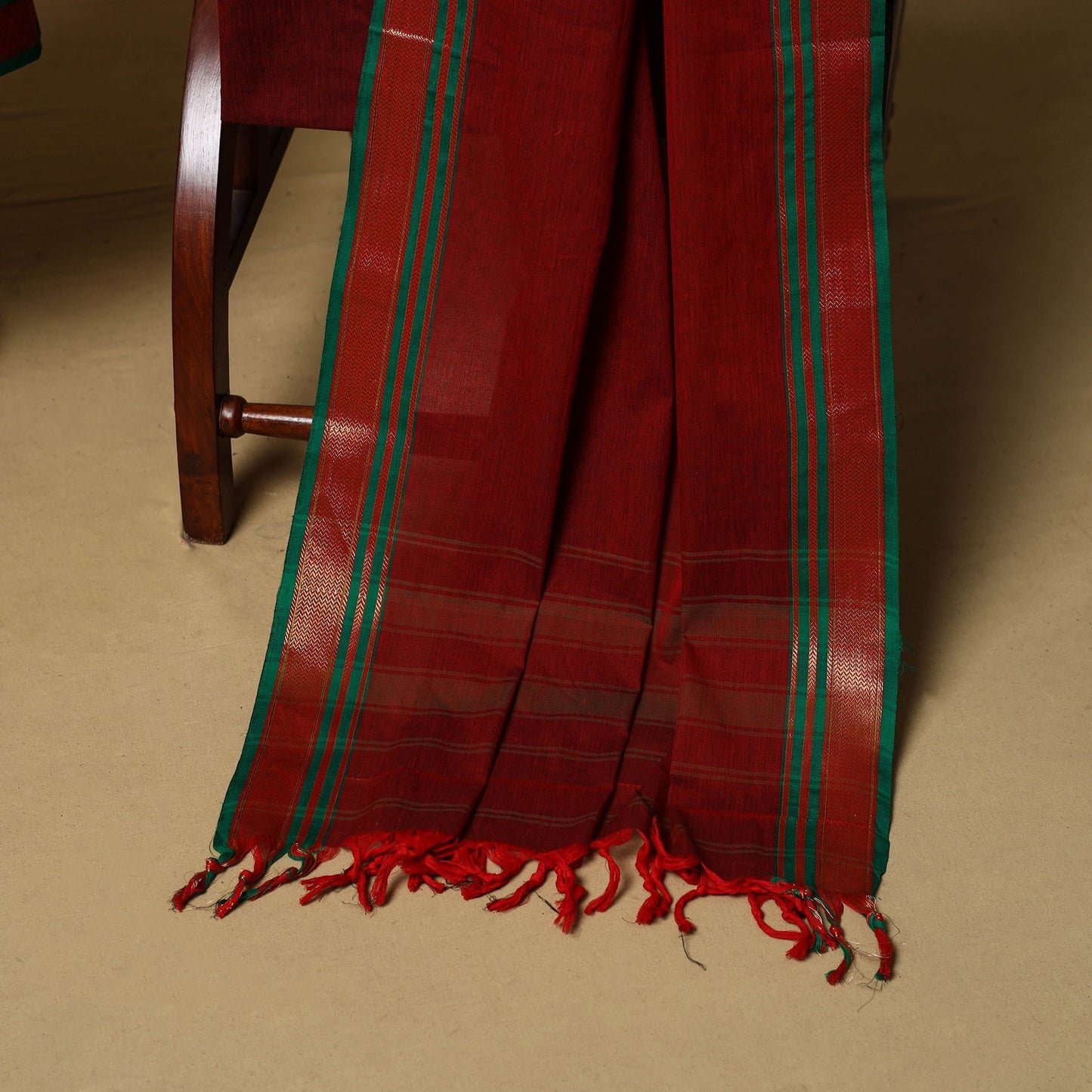 3pc cotton unstitched dharwad dress material with border 03