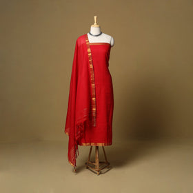 3pc cotton unstitched dharwad dress material with border 21