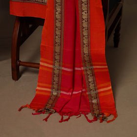 Red - 3pc cotton unstitched dharwad dress material