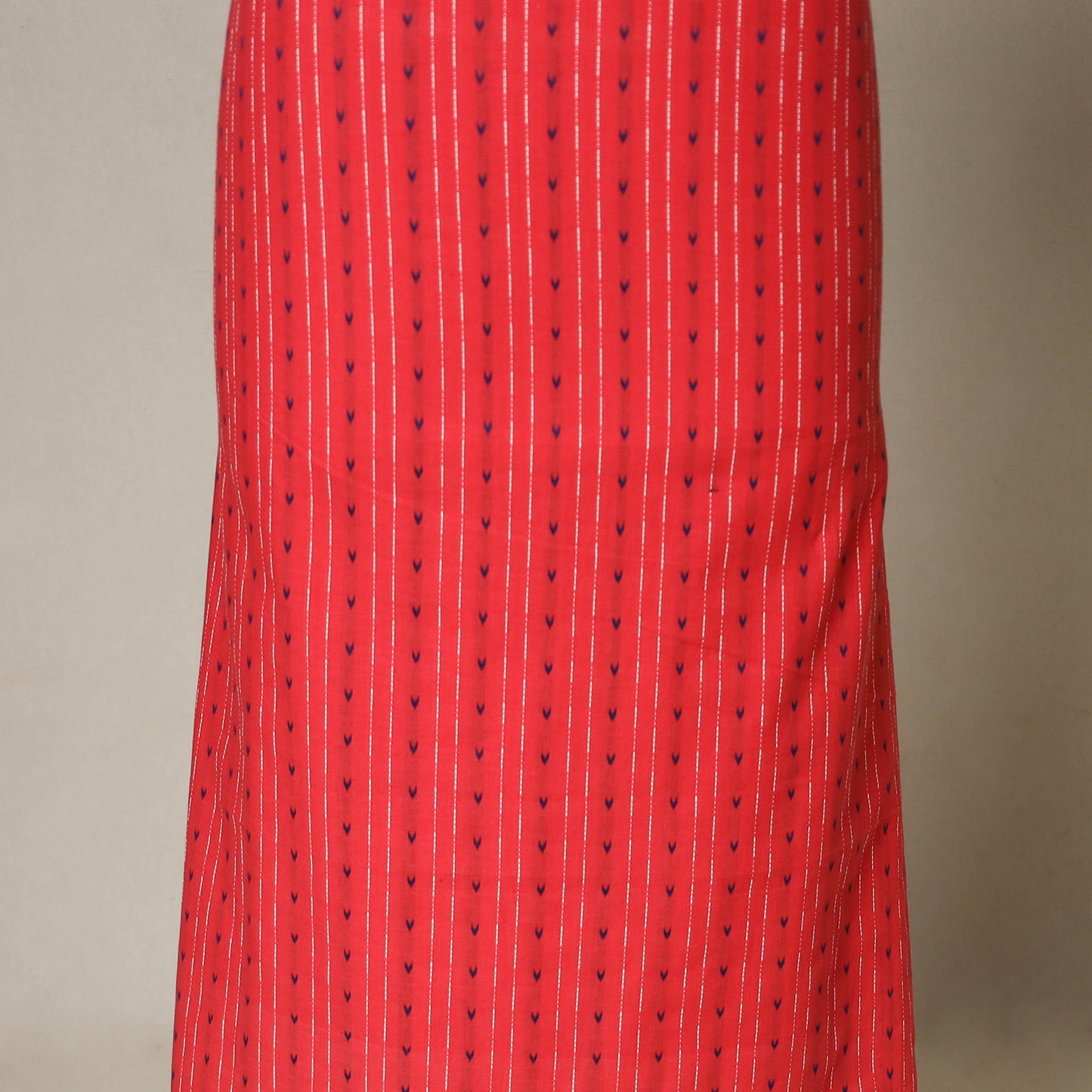 Red - 3pc cotton unstitched jacquard dress material 38