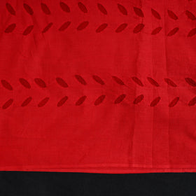 Buy Red 3pc Cut Work Cotton Barmer Applique Dress Material