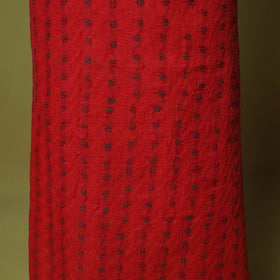Red - 3pc hand embroidery cotton lucknow chikankari dress
