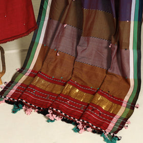  Red 3pc Handloom Cotton Kutch Bhujodi Dress Material