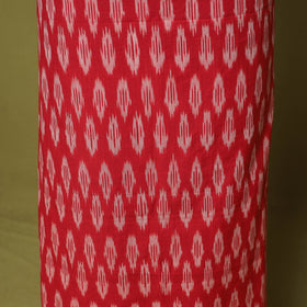 Red - 3pc handloom cotton unstitched pochampally ikat dress