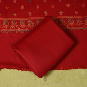 3pc jacquard weave merino wool unstitched dress material 14