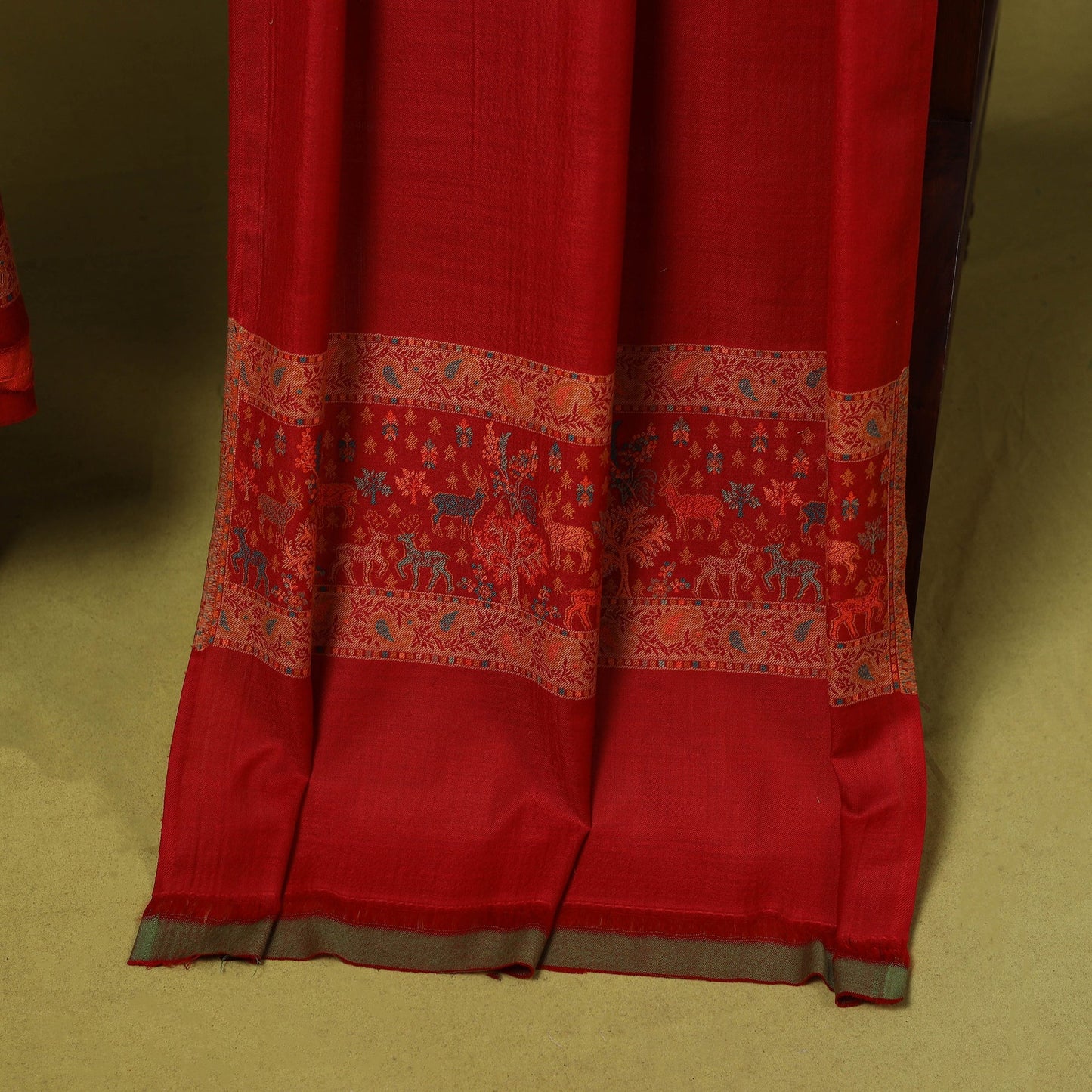 3pc jacquard weave merino wool unstitched dress material 36