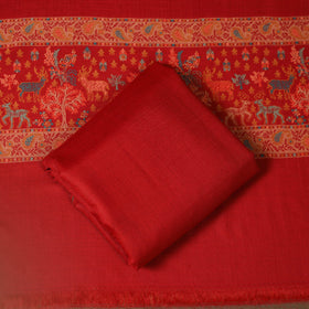 3pc jacquard weave merino wool unstitched dress material 36