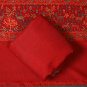 3pc jacquard weave merino wool unstitched dress material 37