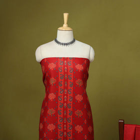 3pc jacquard weave merino wool unstitched dress material 37