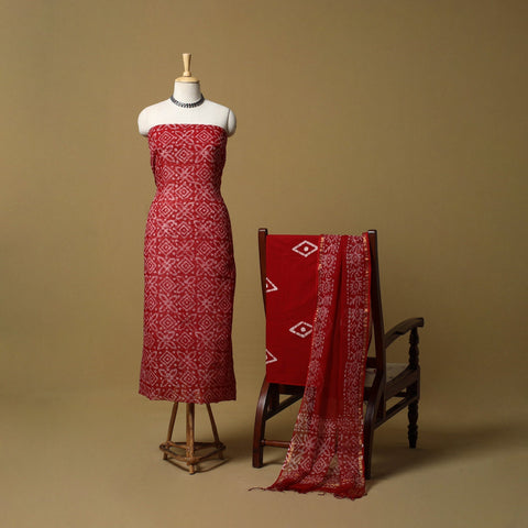 3pc kota doria cotton hand batik unstitched dress material