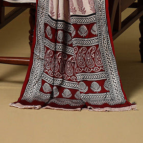 Red - 3pc modal silk unstitched bagh dress material 32