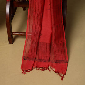 3pc mul chanderi handloom unstitched sanganeri dress