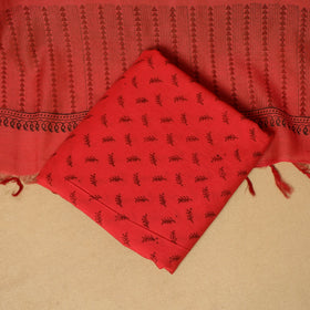3pc mul chanderi handloom unstitched sanganeri dress