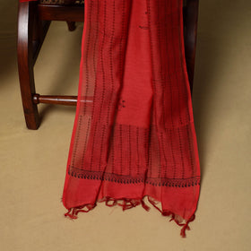 3pc mul chanderi handloom unstitched sanganeri dress