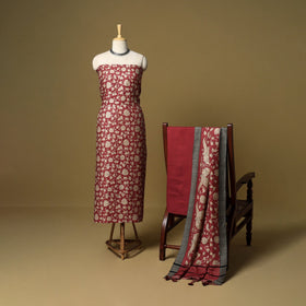 3pc pashmina wool handloom unstitched sanganeri dress