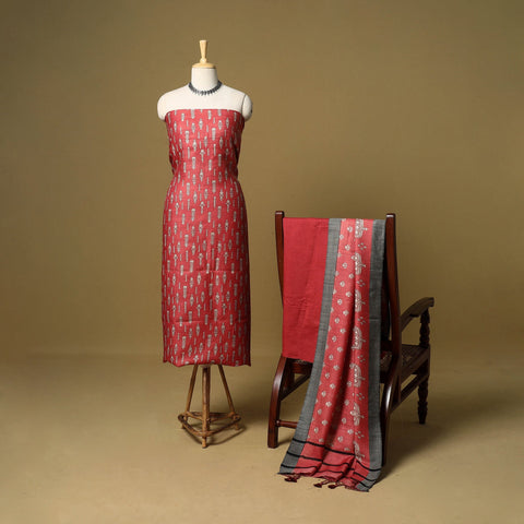 3pc pashmina wool handloom unstitched sanganeri dress