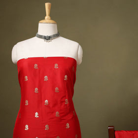 3pc Zari Jaal & Buti Silk Banarasi Dress Material