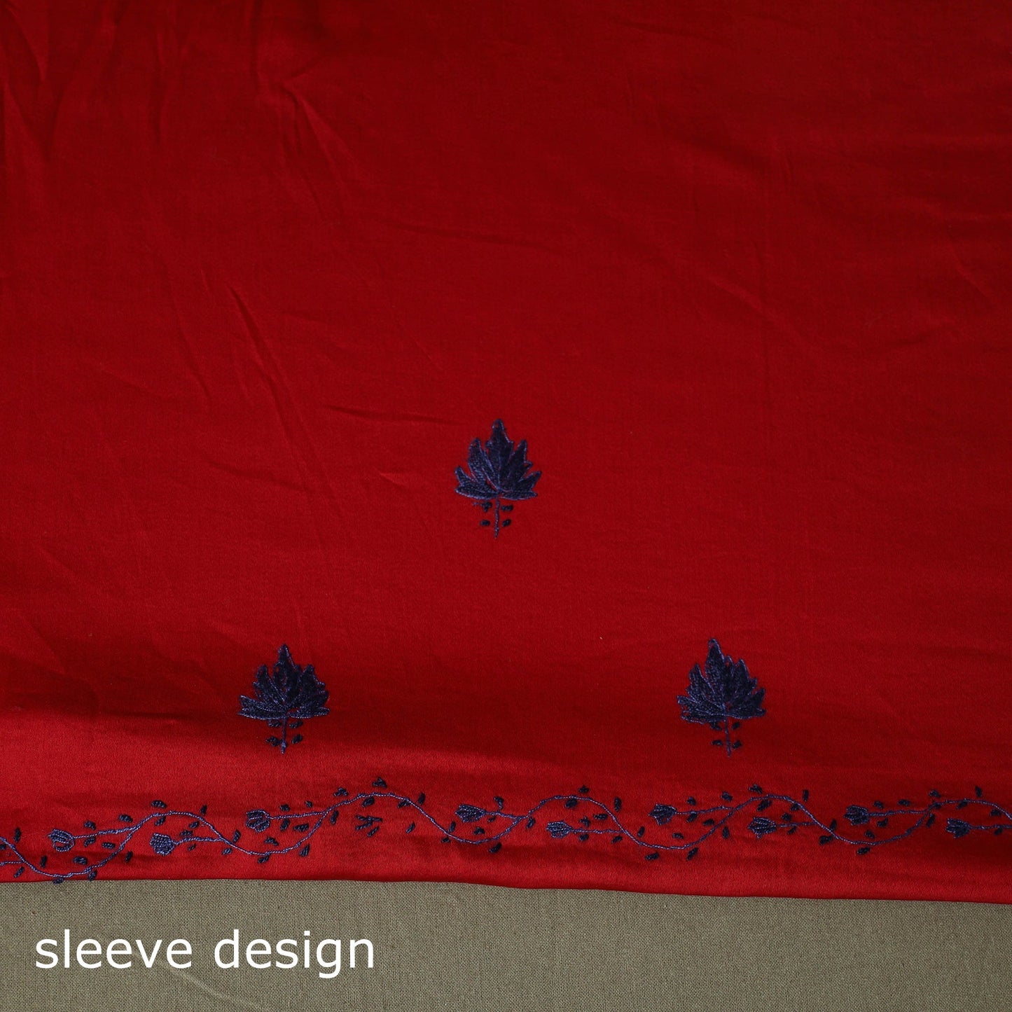 Aari hand embroidery cotton 2pc unstitched dress material