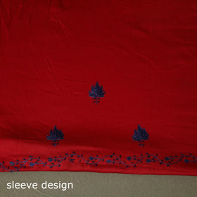 Aari hand embroidery cotton 2pc unstitched dress material