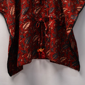 Red - cotton kids kaftan (3-4 years) 05 - handcrafted