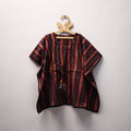 Red Ajrakh Block Print Cotton Kids Kaftan (3-4 Years)