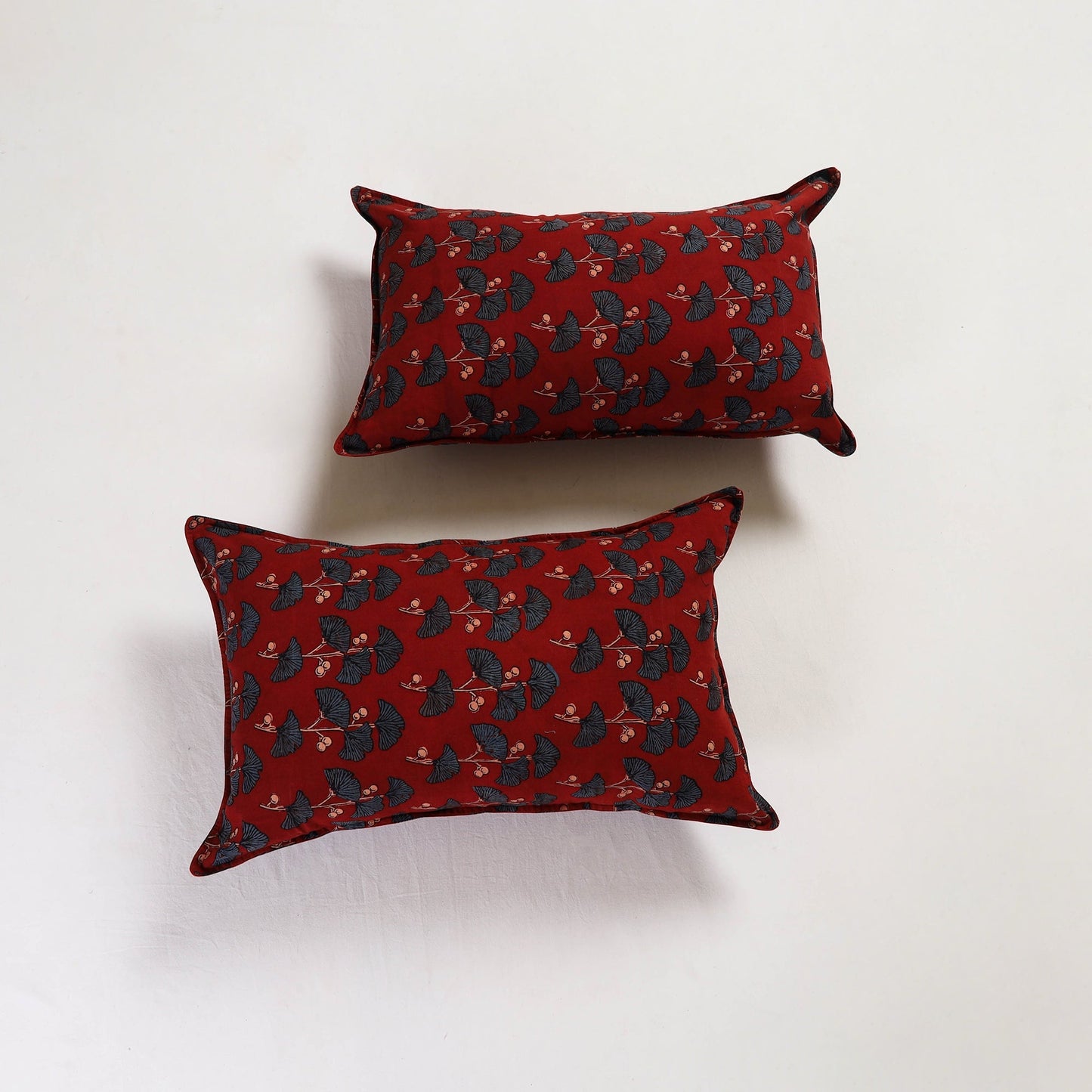 Red - pillow cover (set of 2) 11 - handcrafted